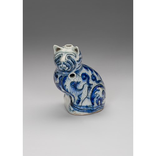 Safavid Blue and White Cat Qalyan